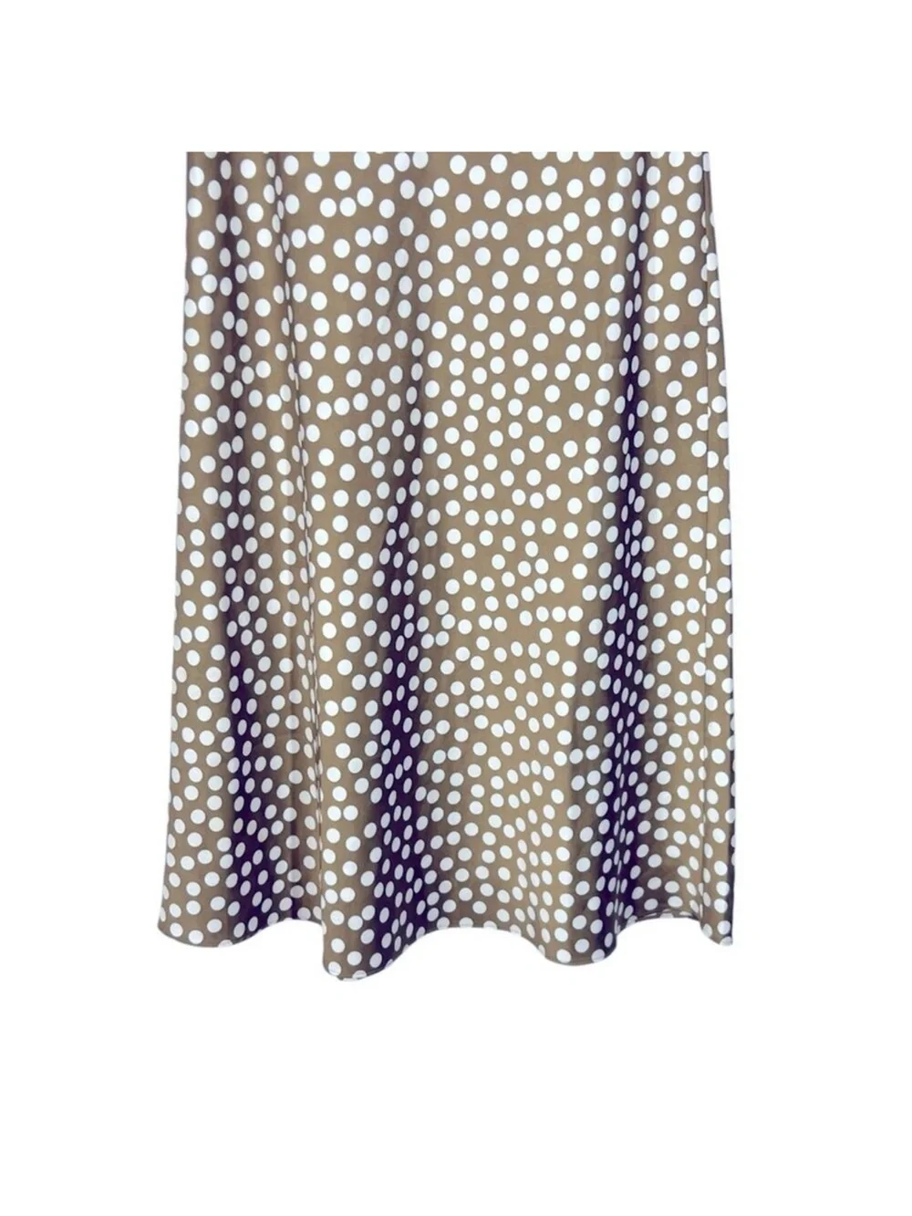 J. Crew Gwyneth Slip Skirt in Polka Dot Brown Ivory Size XS Extra Small
